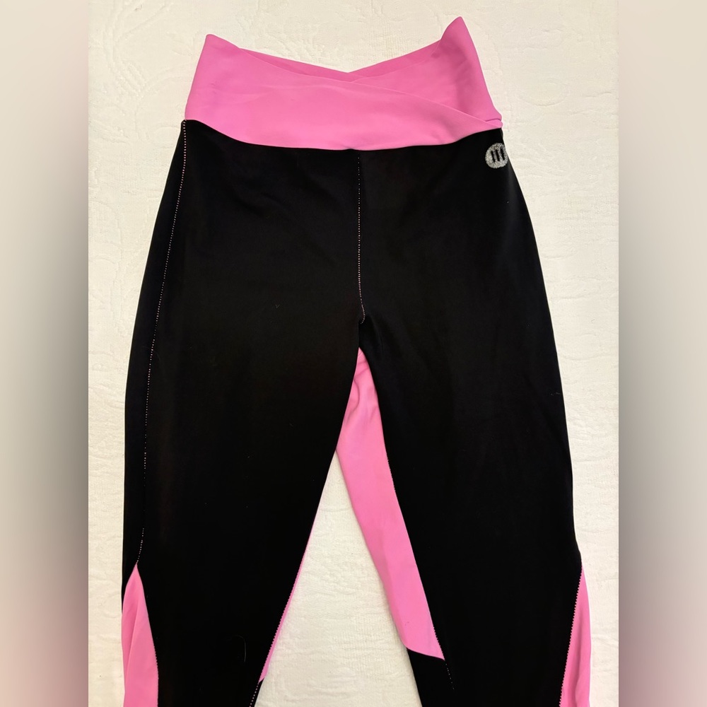 Kids Pink and Black Leggings